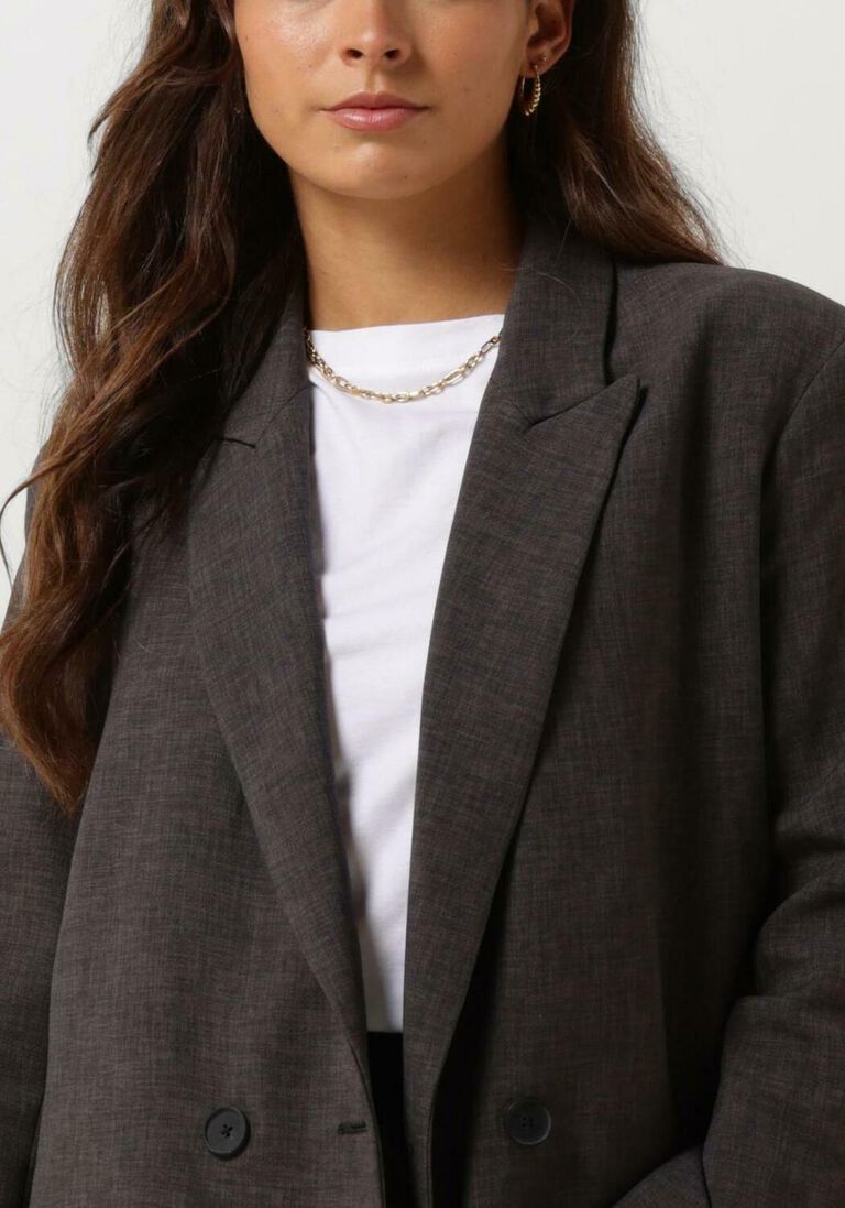 ACCESS antraciet access blazer oversized double breasted blazer