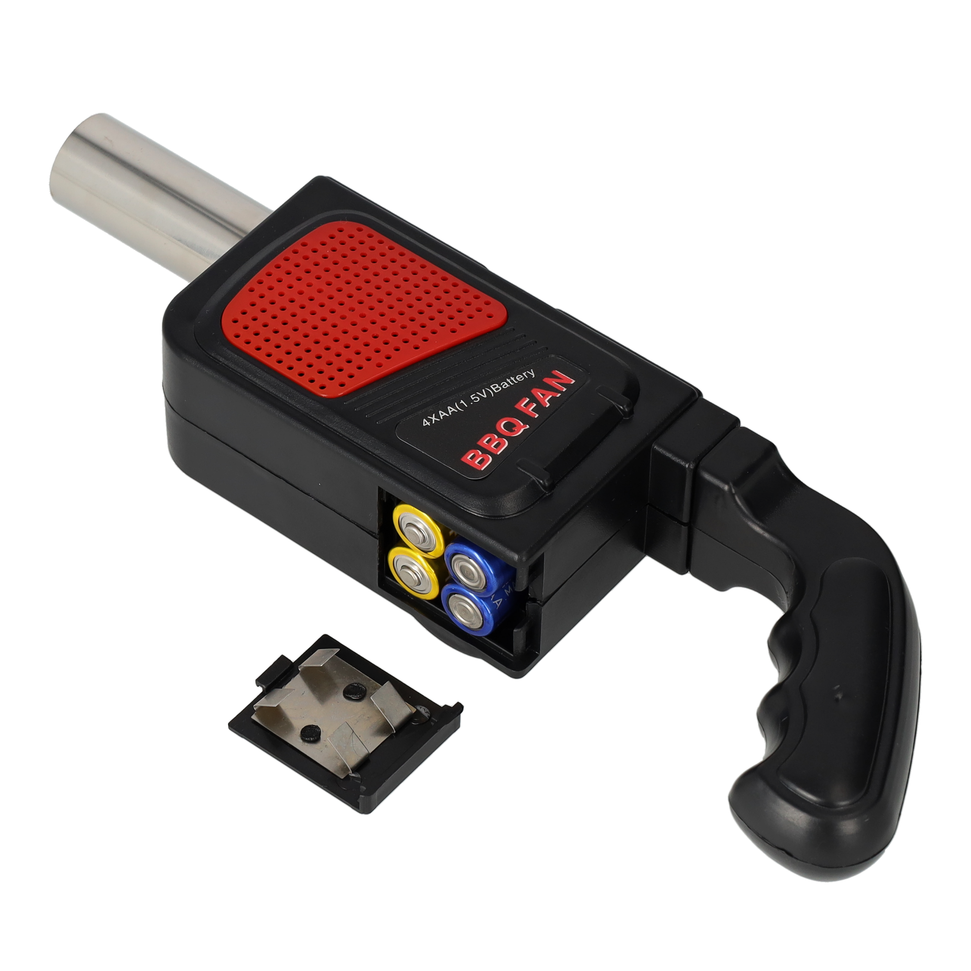 Outdoor Grillanzünder BBQ Luftgebläse Camping Grillventilator (Batteriebetrieben) - Schwarz