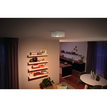 Philips opbpouwspot Box wit - Incl 4X LED 4,5W WarmGlow dimbaar