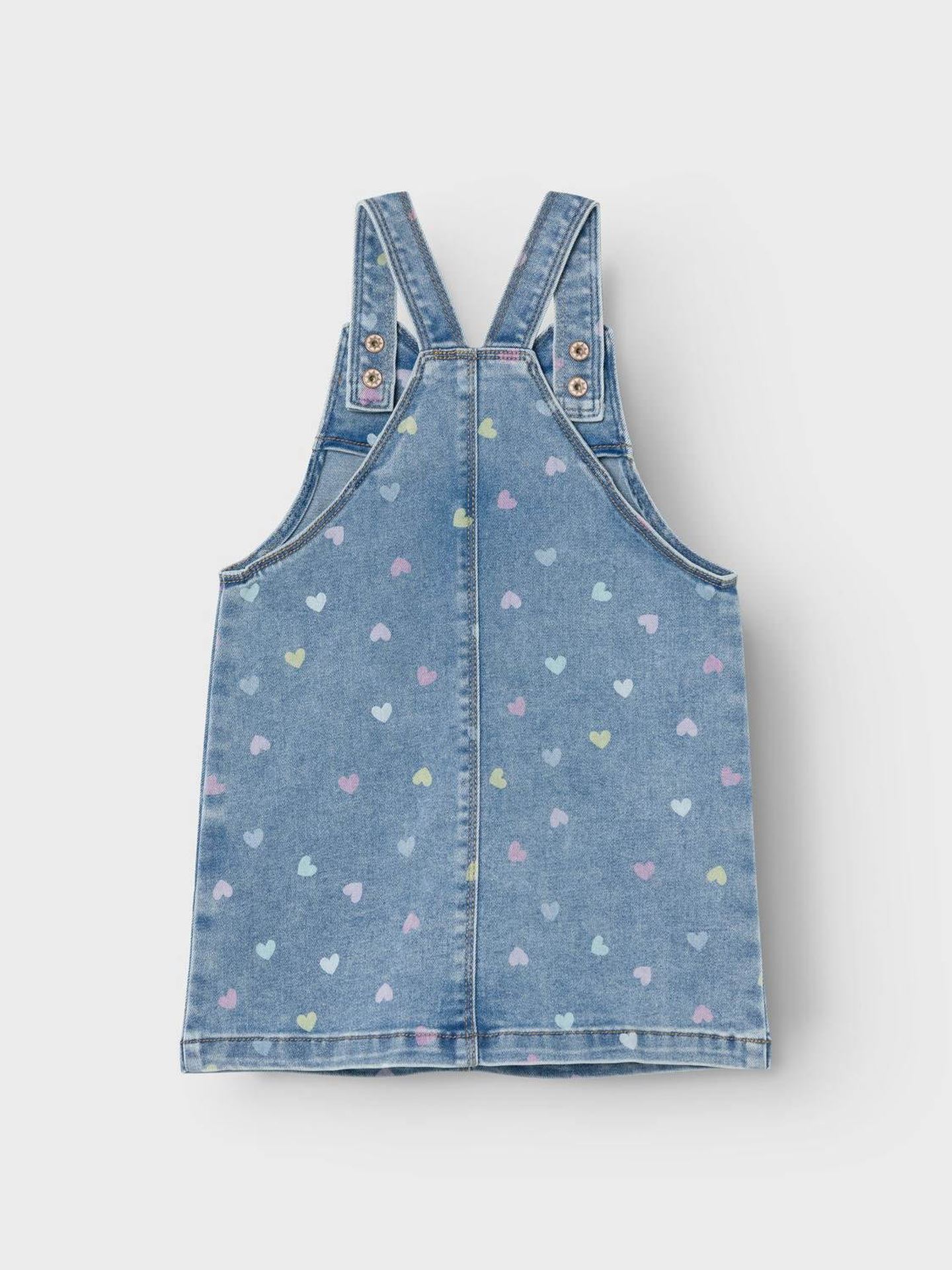 Rosa Short Denim Bibskirt