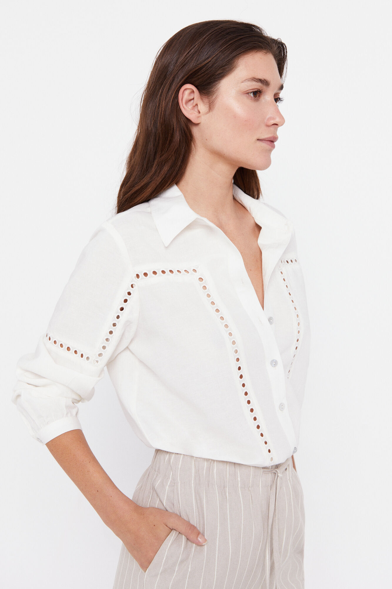 Camisa de linho - Branca