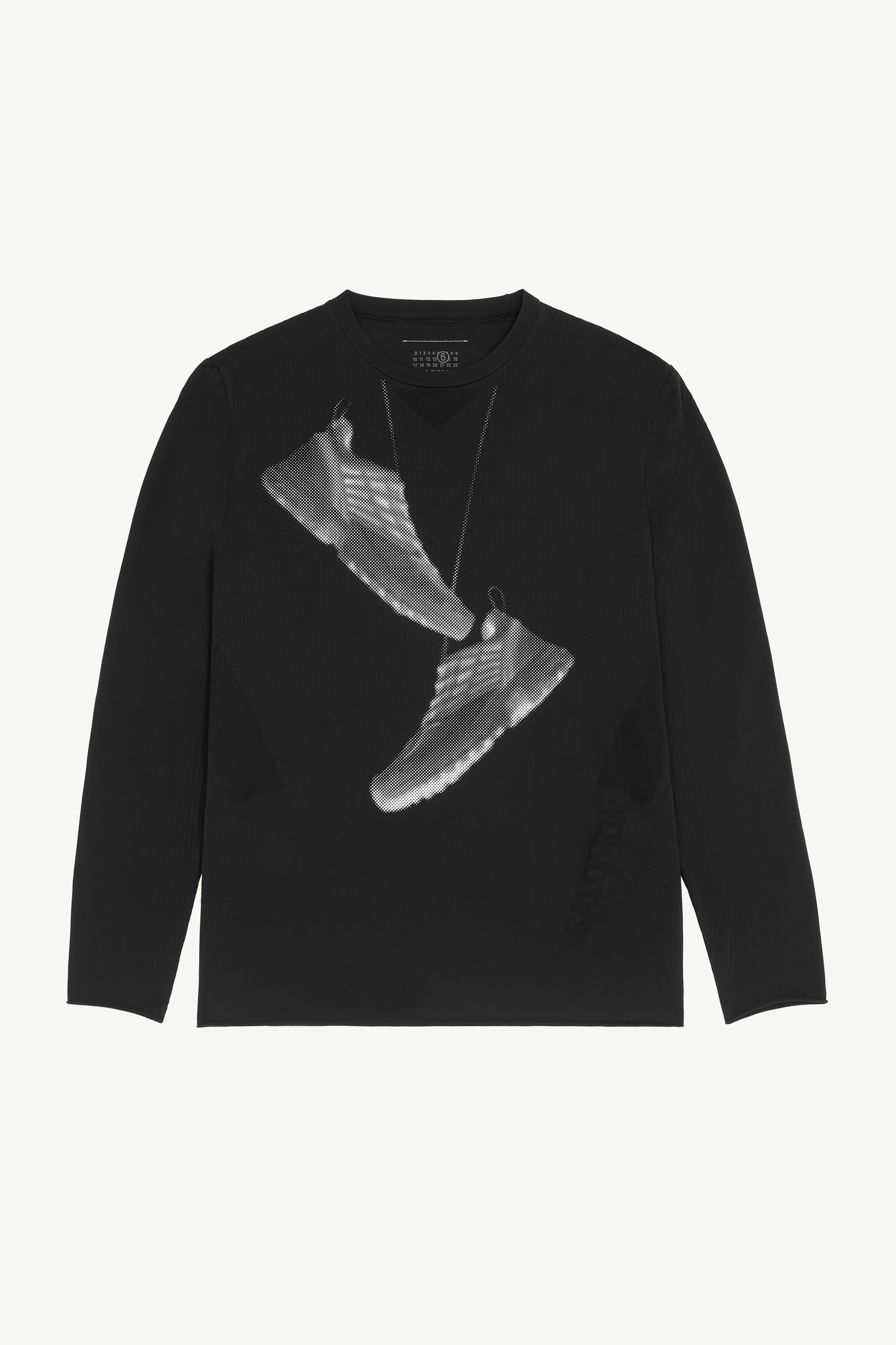 Black Crewneck Sneaker Printed T-Shirt