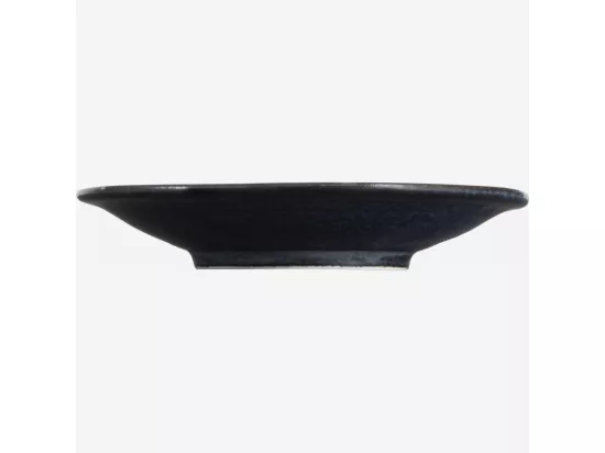 HABITAT - Soucoupe en porcelaine - Bleu marine et pois blancs - 14 cm - Pinako