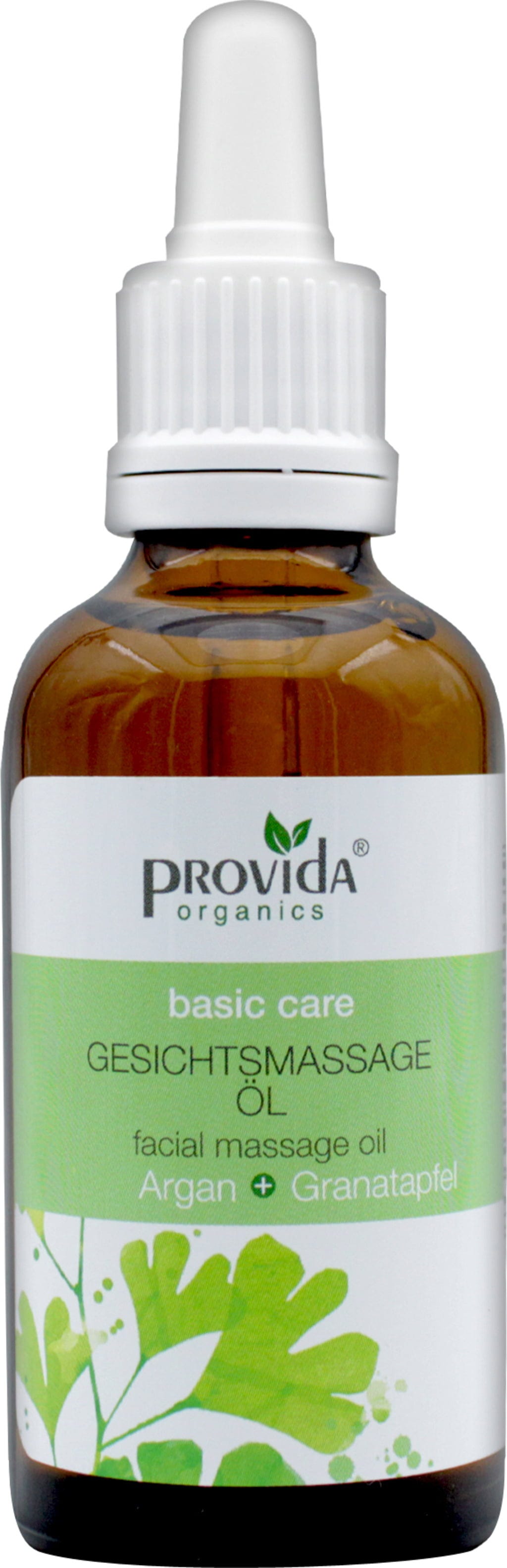 provida organics  Gesichtsmassageöl Argan & Granatapfel, 50 ml