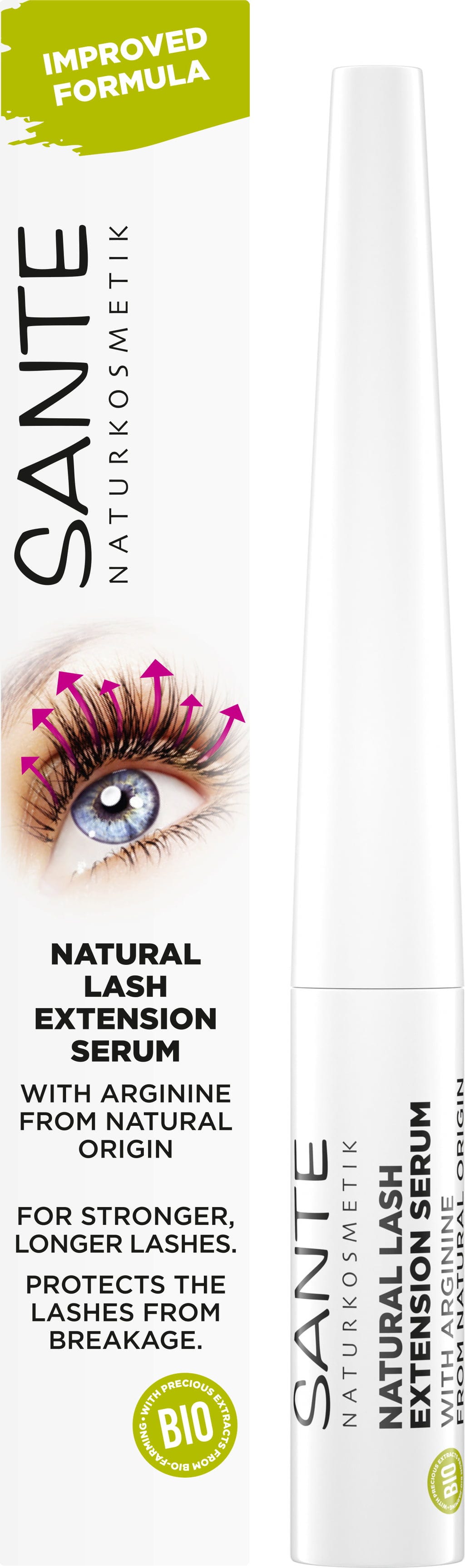 Santé naturally.  Natural Lash Extension Serum, 3,50 ml
