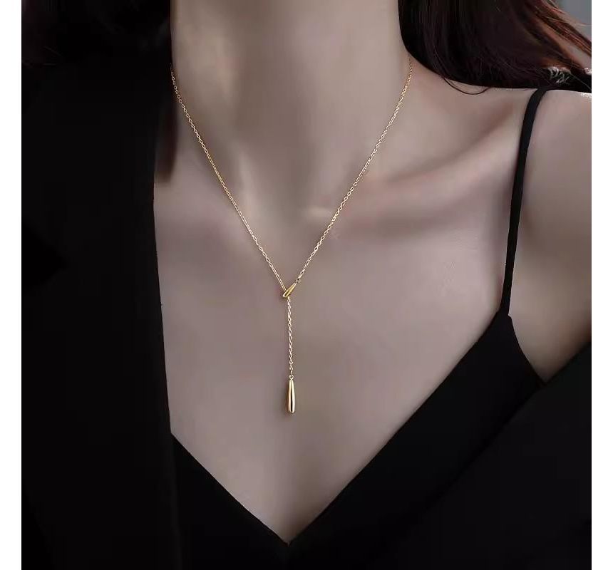 Gaya - Druppelhanger Sterling Zilveren Ketting