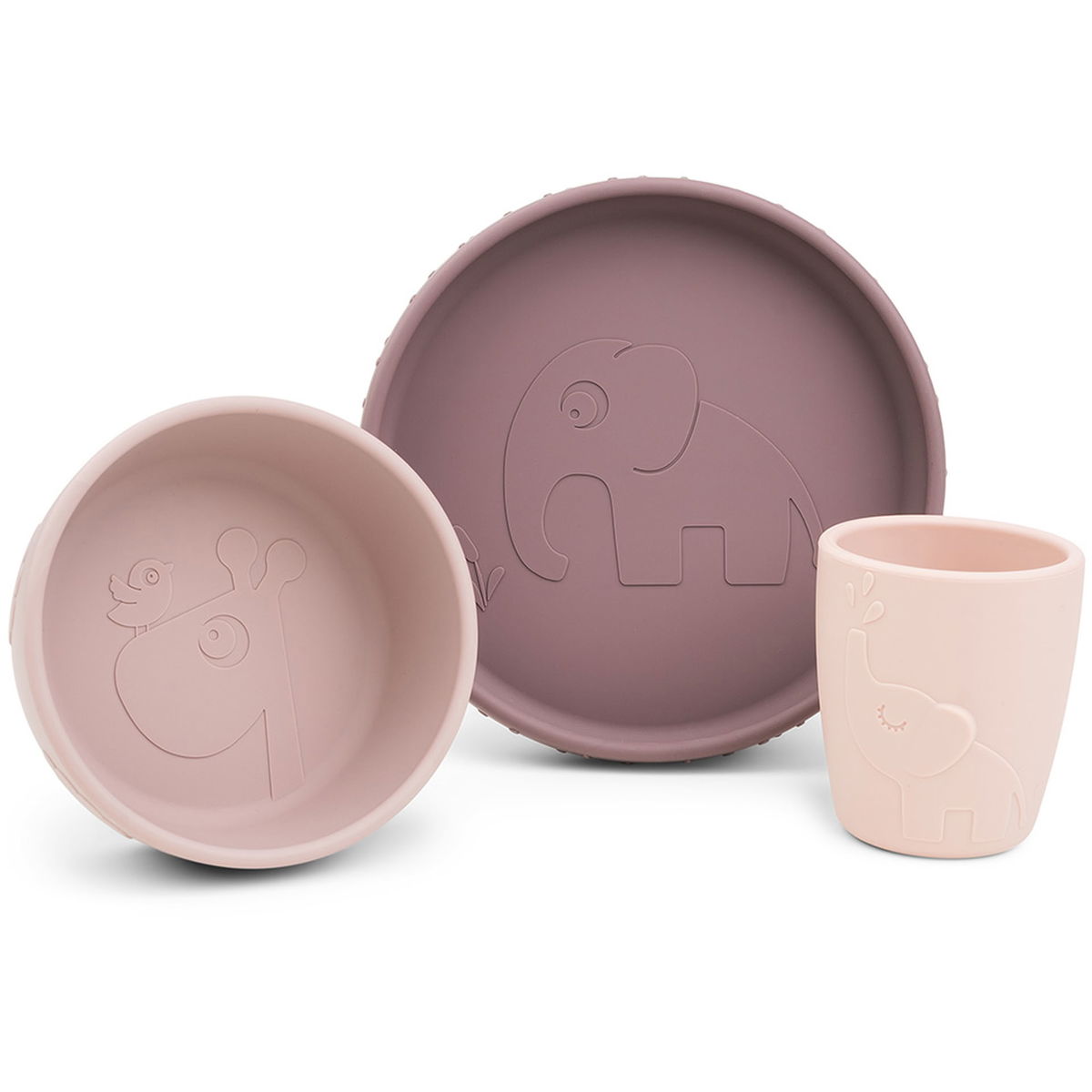 Done by DeerDone by Deer   Stick and Stay Geschirr Set Deer friends Powder