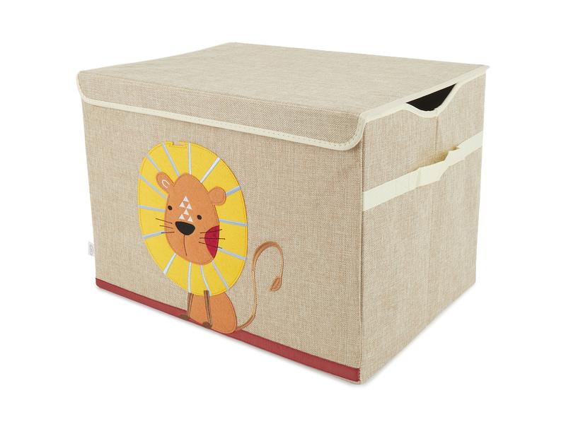 bieco Spielzeugbox Löwe 36 x 36 x 51 cm Aufbewahrungsbox mit Deckel