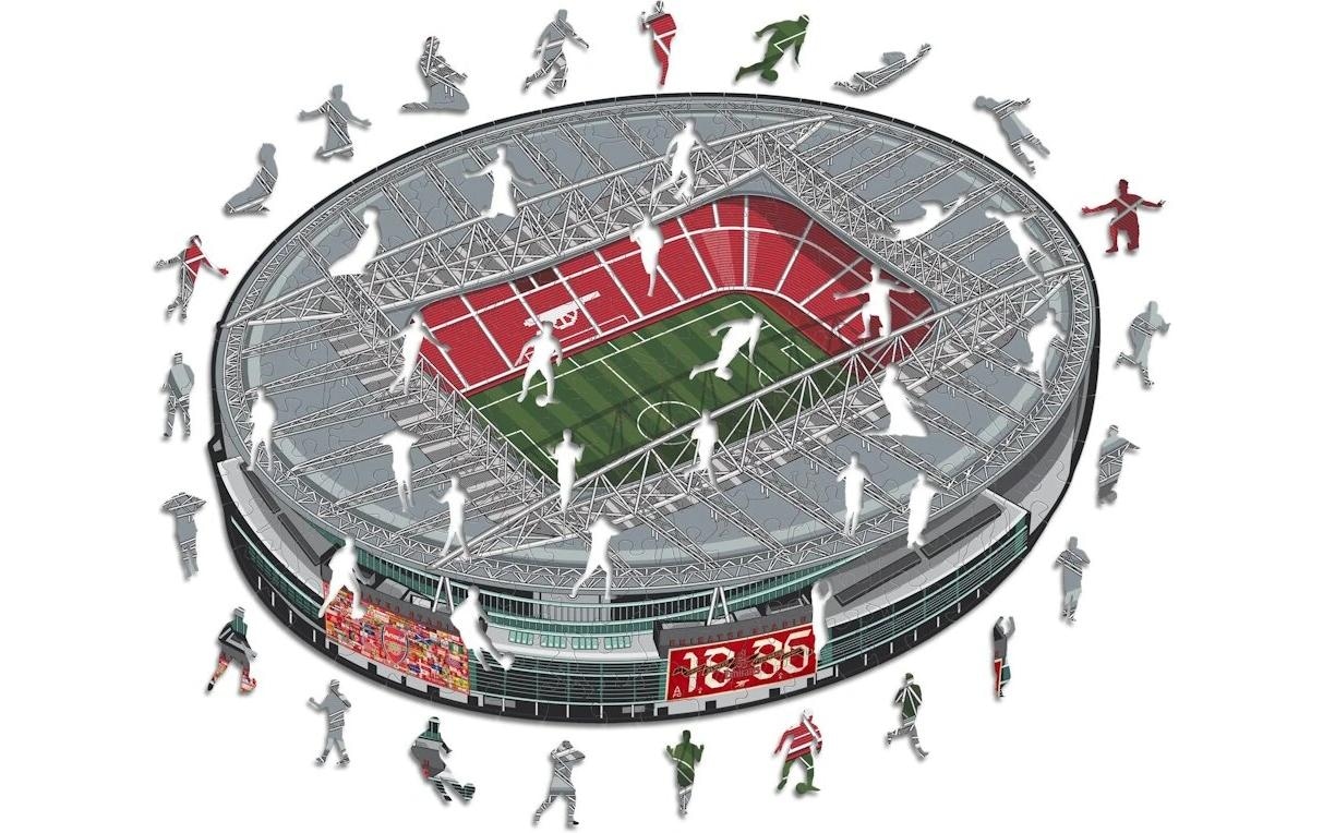 Puzzle »Iconic Arsenal FC – Emirates Stadium« Holzart: Birke (Herkunftsland: China)
