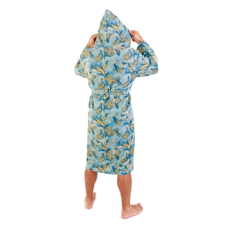 PONCHO PEIGNOIR SOORUZ BATHROBE DOPE BLEU