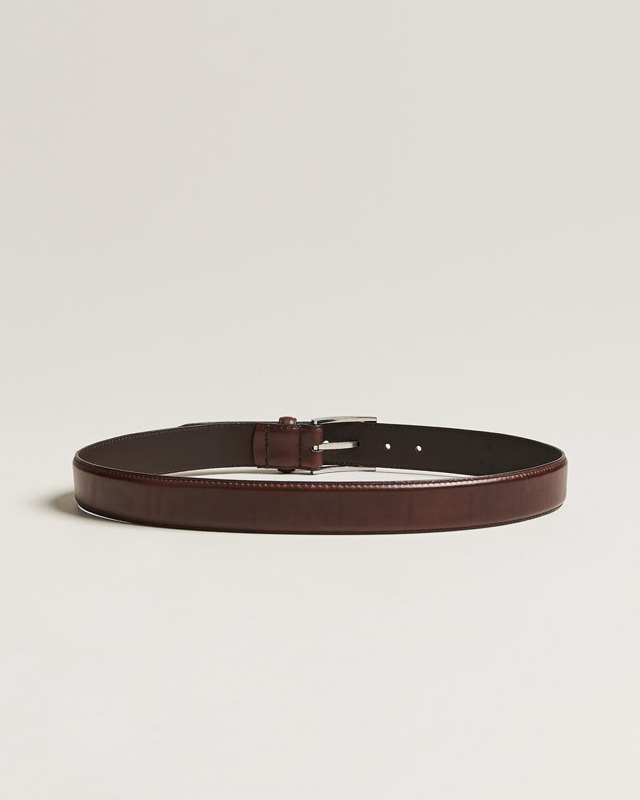 Loake 1880 Philip Leather Belt Dark Brown
