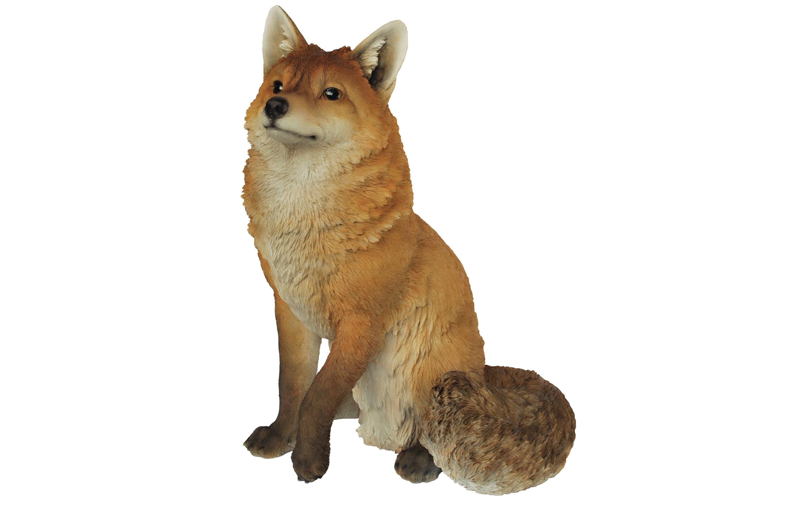 Dekofigur Fuchs sitzend<br>Tiere für den Garten