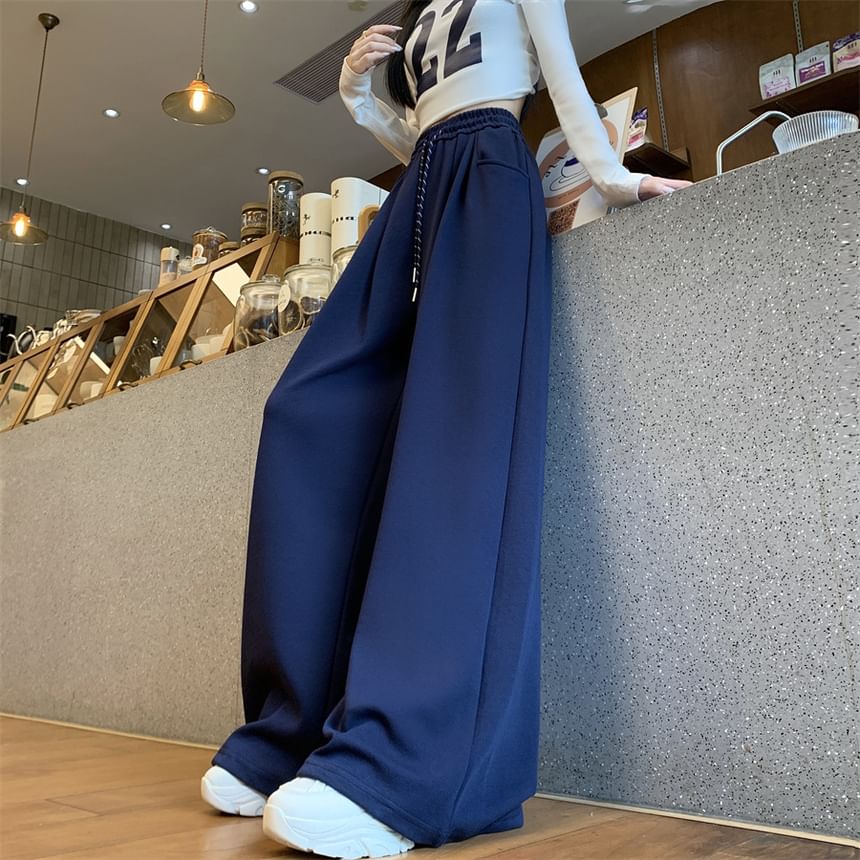 Cloud Nine - Wijde joggingbroek met trekkoord in de taille
