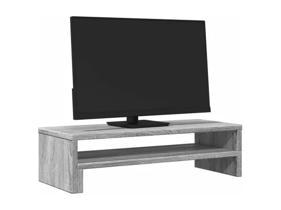 Support de moniteur sonoma gris 54x22x15 cm bois d'ingénierie