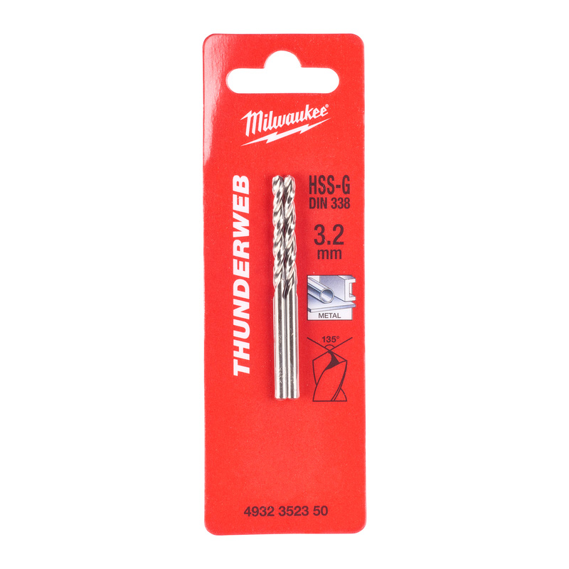 Milwaukee metaalboor HSS-G Thunderweb 3.2x65mm