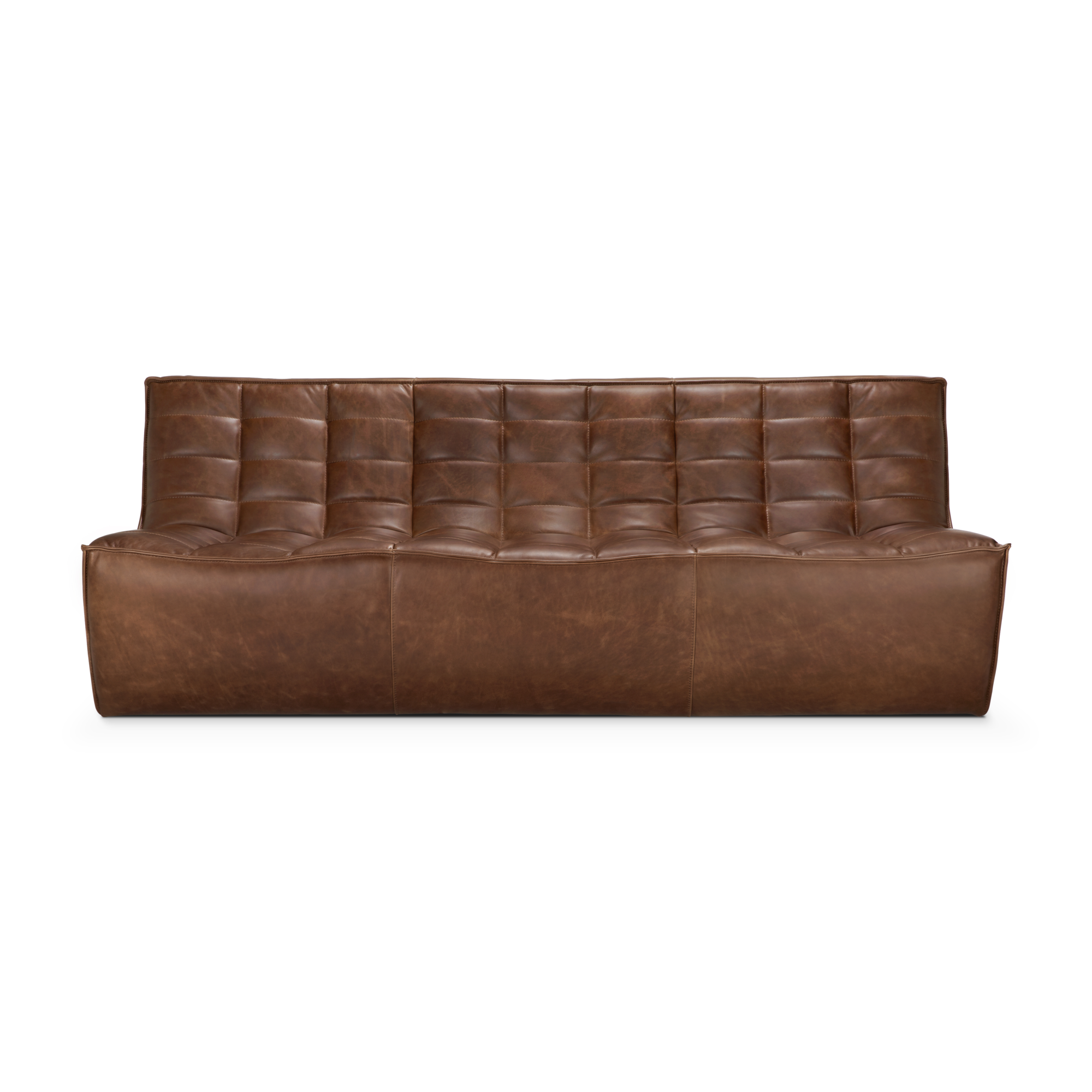 Modulaire bank N701 - chestnut - 3 seats