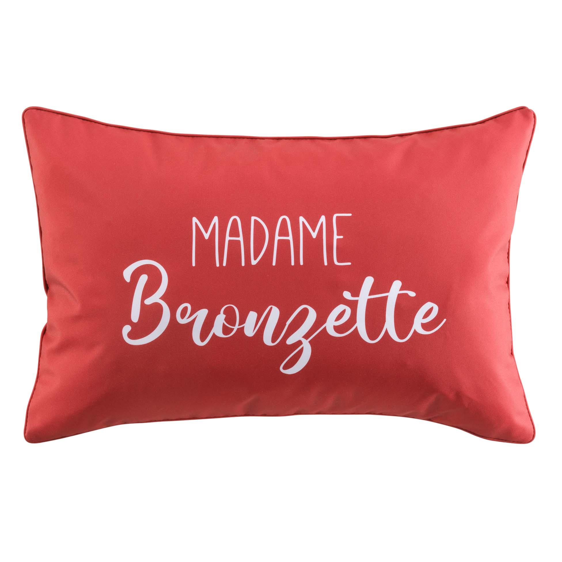 COUSSIN 40X60CM IMPRIME DEPERLANT BRONZETTE