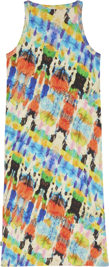 Mads Nørgaard - Copenhagen 2x2 Cotton AOP Carna Dress Blur fleur aop/lemon zest