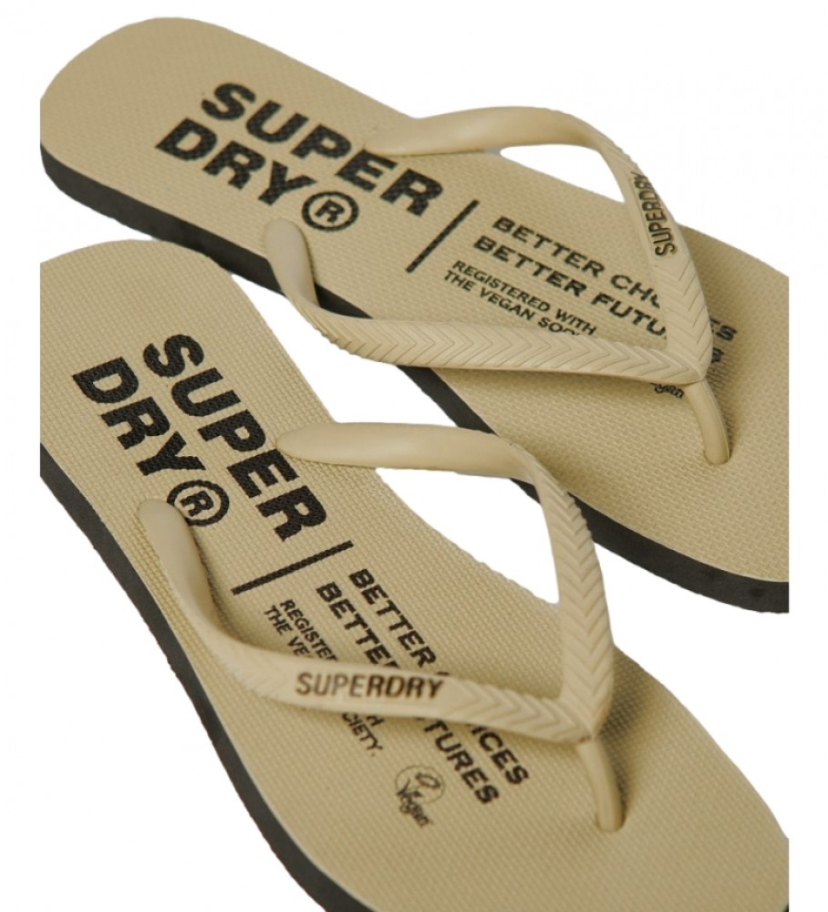 Superdry Chanclas veganas marrón