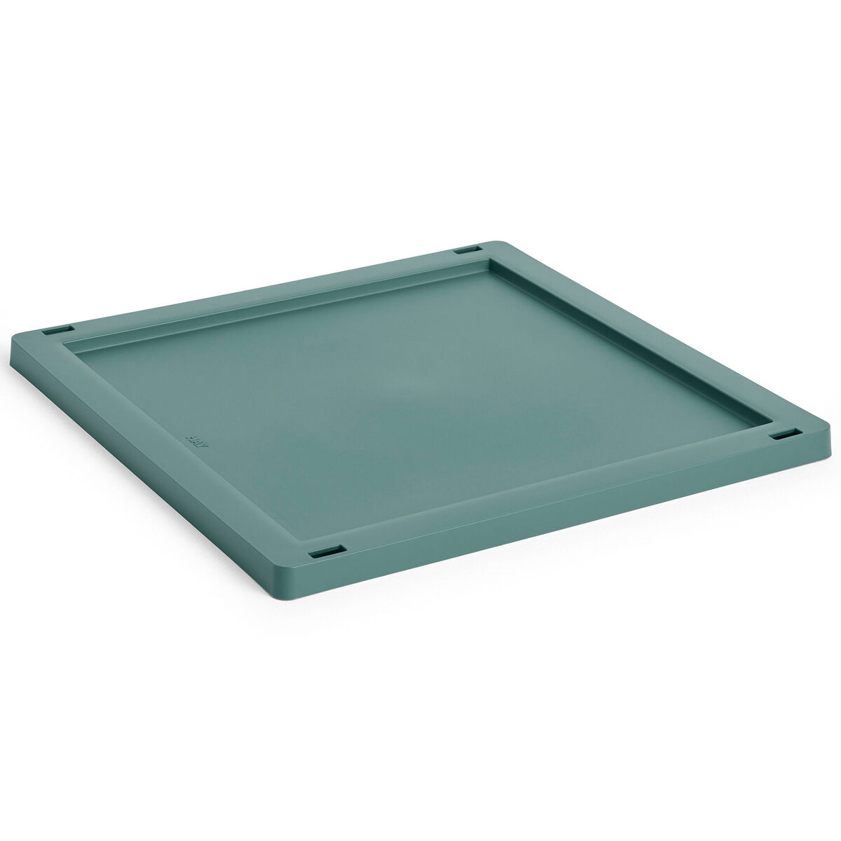 HAY Colour Crate Medium Square Cube lokk, dark green