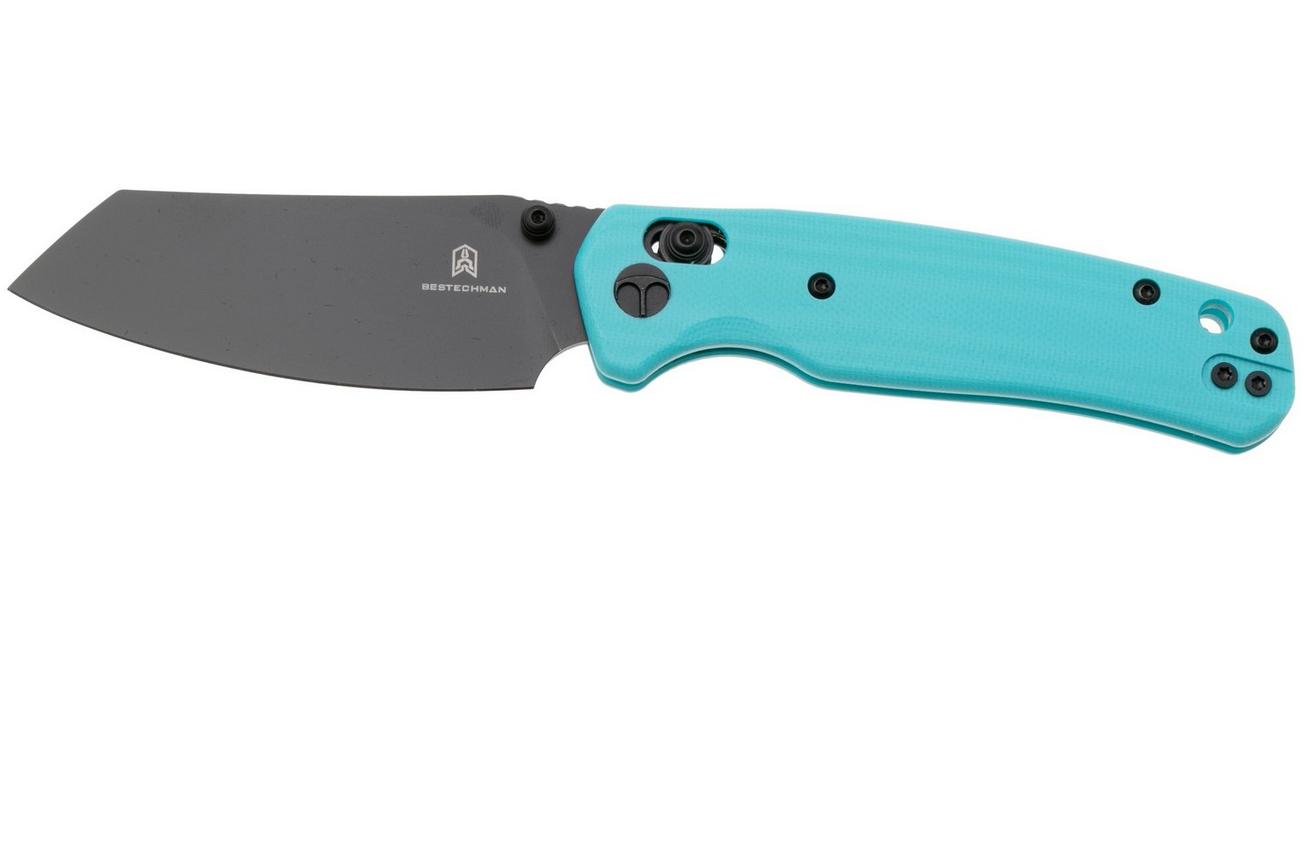 Bestechman Cicada's Wing BMK06J Coated 10Cr15MoV, Blue G10, zakmes