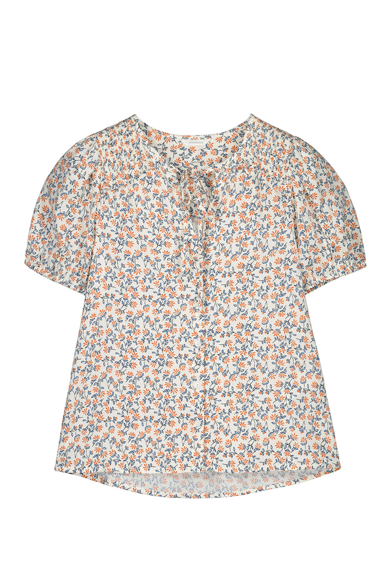 Blusa infantil com estampa de abelha e ombros à mostra