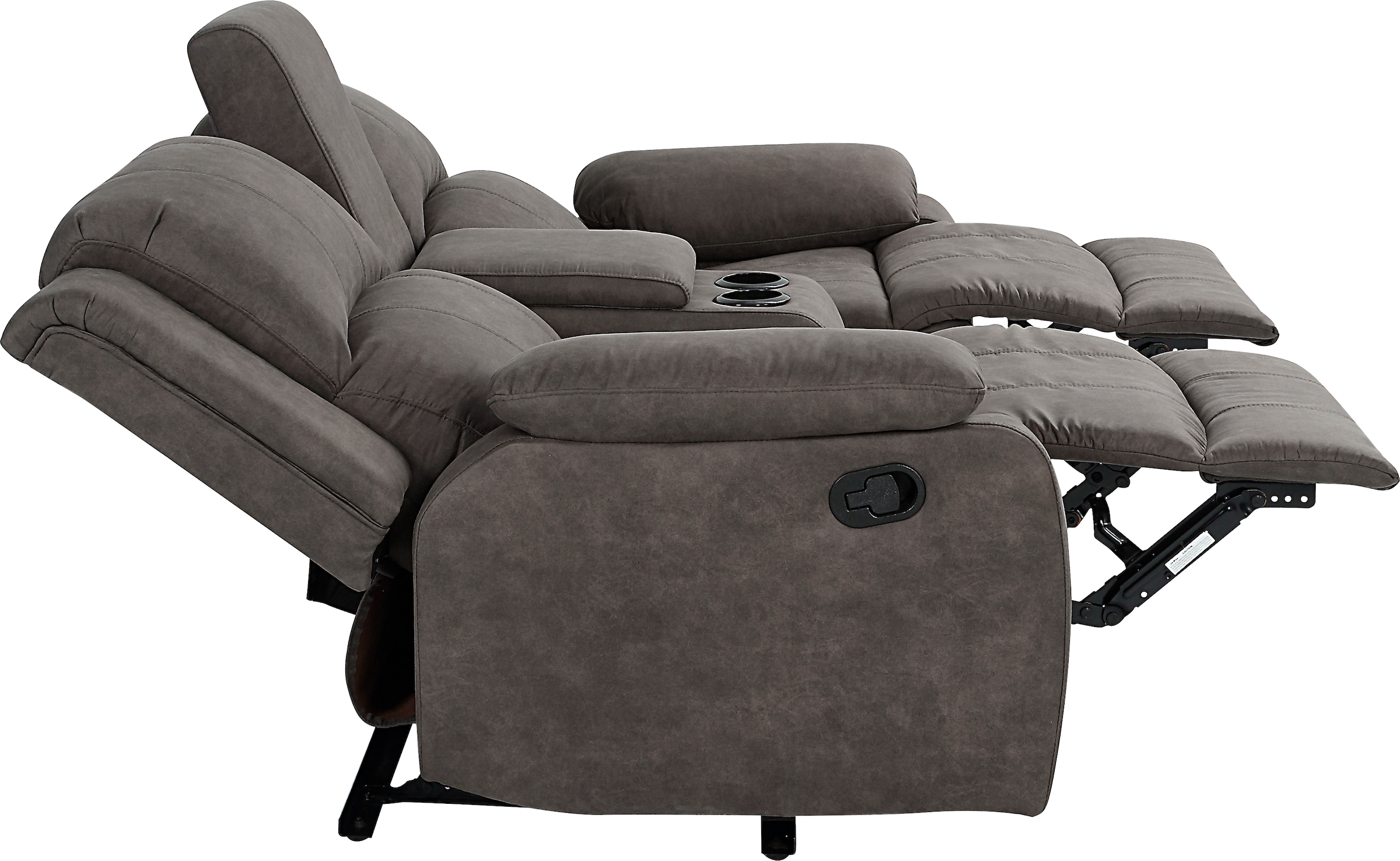 ATLANTIC home collection 2-Sitzer »Cicero« mit Relaxfunktion, Federkern und Getränkehalter