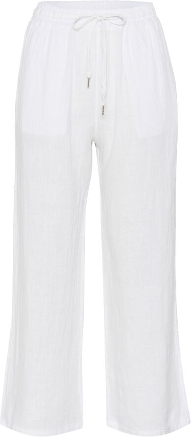 Soaked in Luxury SLAuran Pants - 100% Linen Whisper white