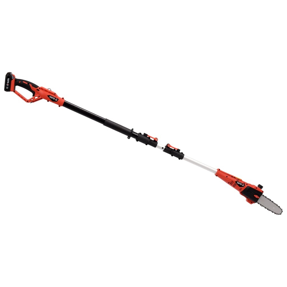Tronçonneuse télescopique avec batterie li-ion 2,0ah 18 v