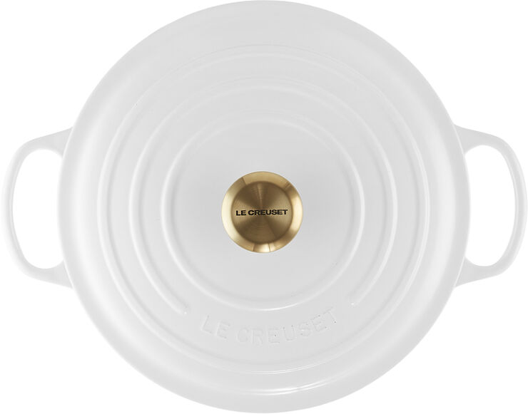Le Creuset Rund støbejernsgryde 6,7L White White