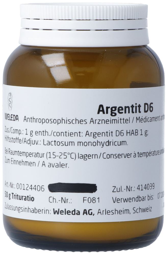 Weleda Argentit 6 D<br>50 g, Trituration