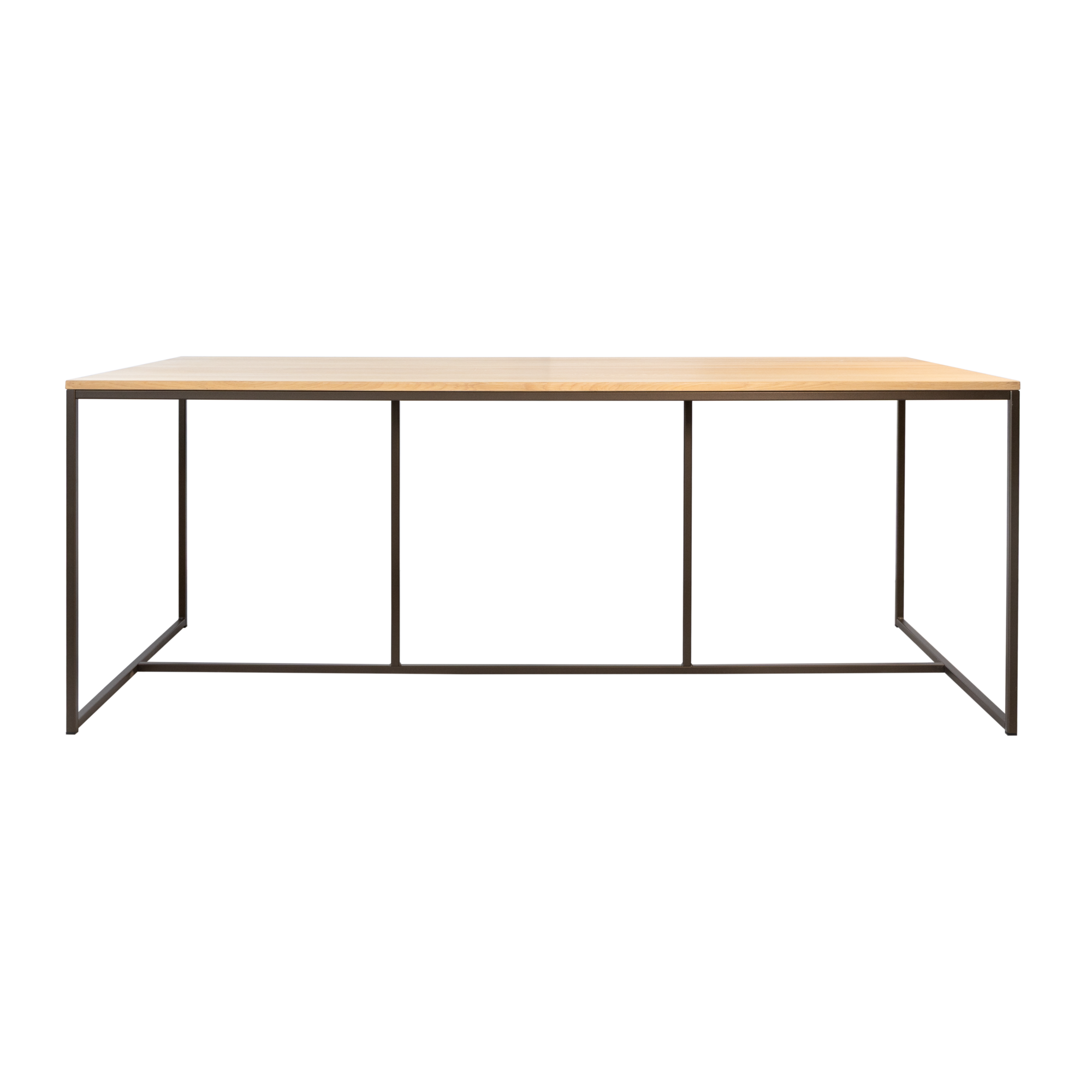 Eettafel Soho Anodic bruin/eiken 180x90 cm