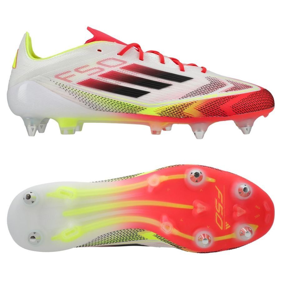 adidas F50 Elite SG Pure Victory - Blanc/Noir/Jaune