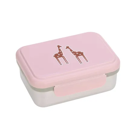 Lässig Brotdose Kinder - Edelstahl Lunchbox, Safari Giraffe