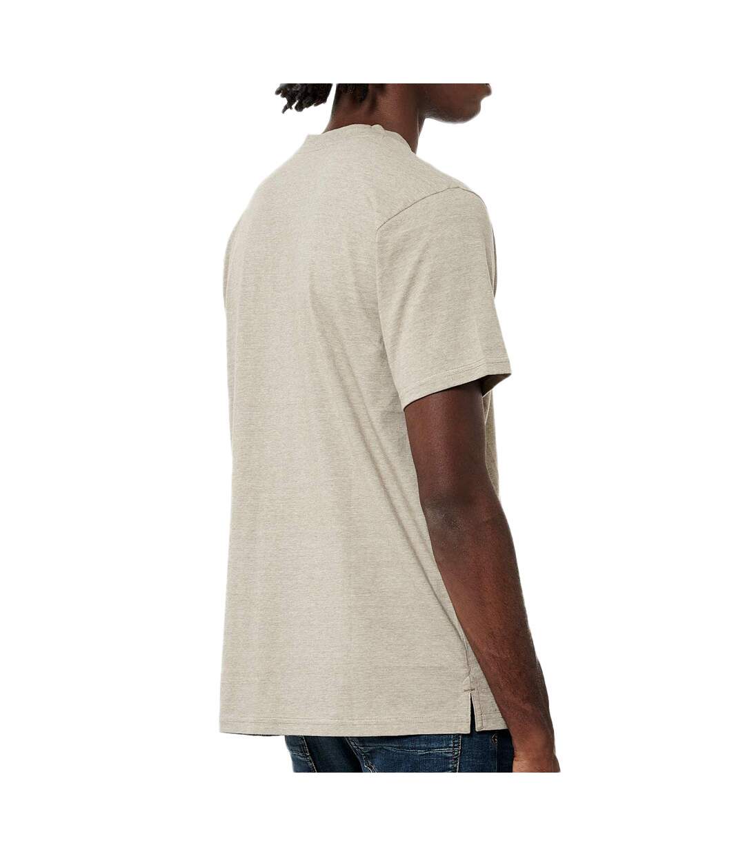 T-shirt Écru/Marron Homme Kaporal Savee