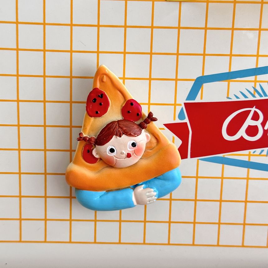 Indus - Food Girl Hars Koelkastmagneet (Diverse Ontwerpen) / Set