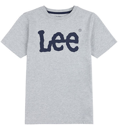 Lee T-Shirt - WobBlå Graphic - Vintage Grey Heather