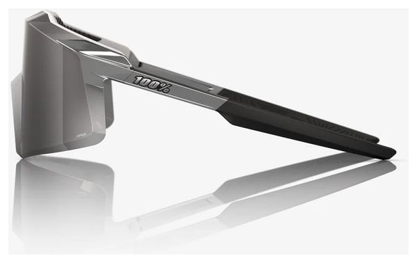 Lunettes 100% Aerocraft Gloss Chrome / Verres HiPER Silver Mirror
