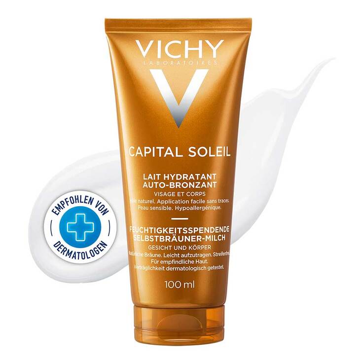 Vichy Idéal Soleil Selbstbräuner-Milch für Gesicht und Körper, 100 ml