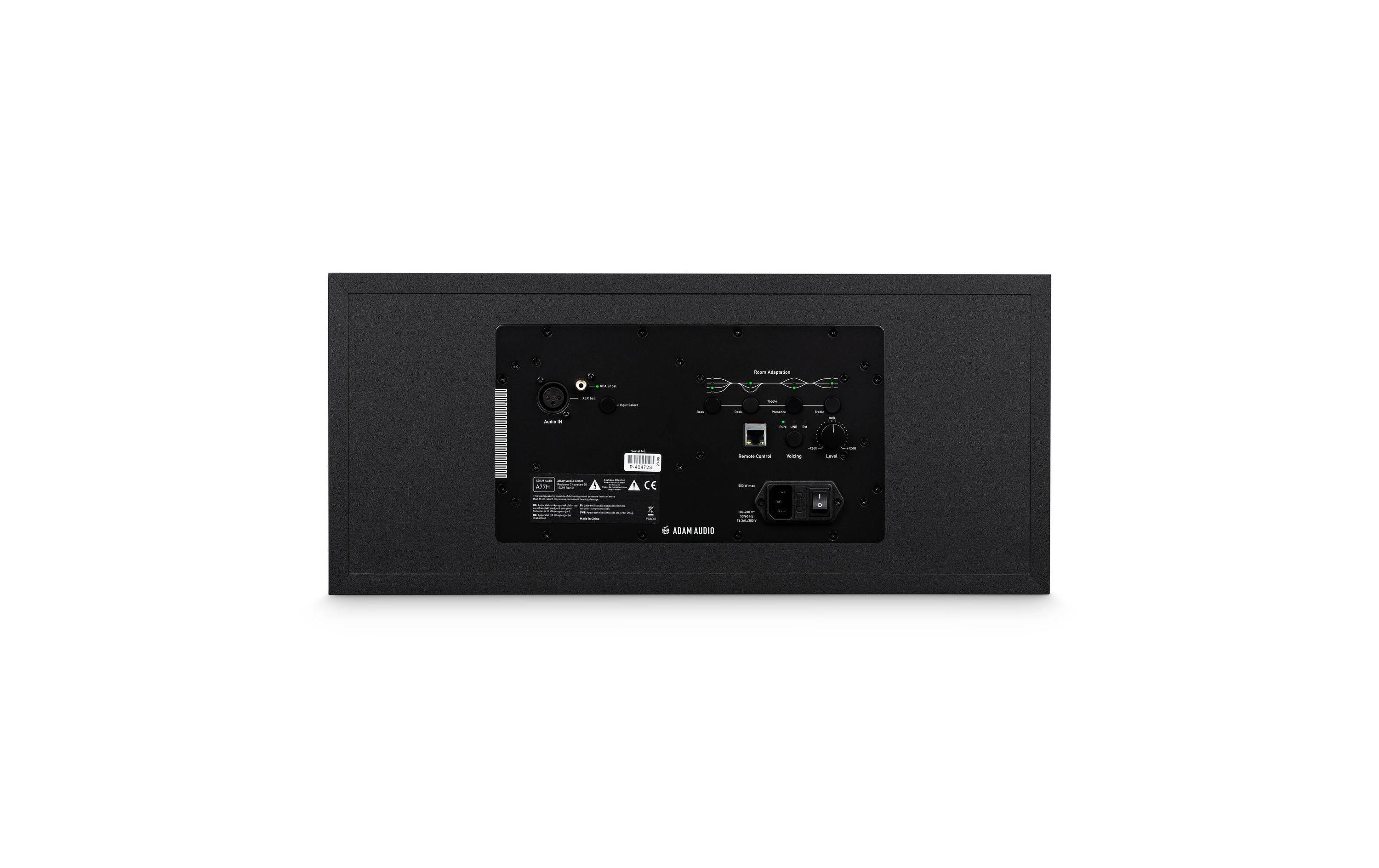 Studiomonitor A77H Schwarz<br>Aktiver 3-Wege Lautsprecher mit DSP