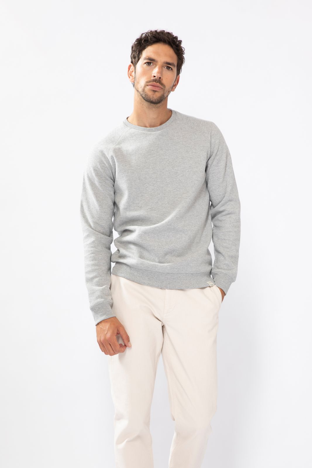 Raglan light sweater grijs