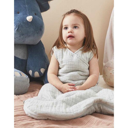 Gigoteuse 100cm Mix & Match Sauge SM coton bio - NOUKIE 'S