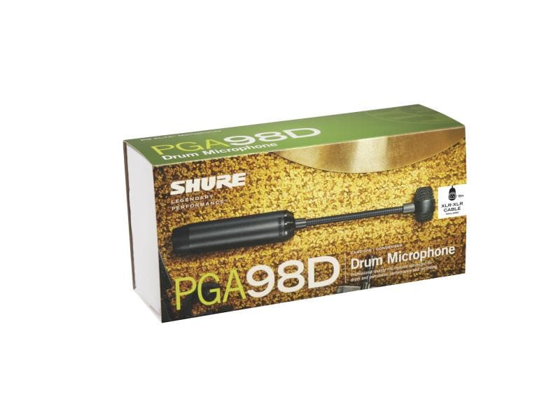 Shure Mikrofon PGA98D-XLR Schlagzeugmikrofon mit Kondensatorkapsel