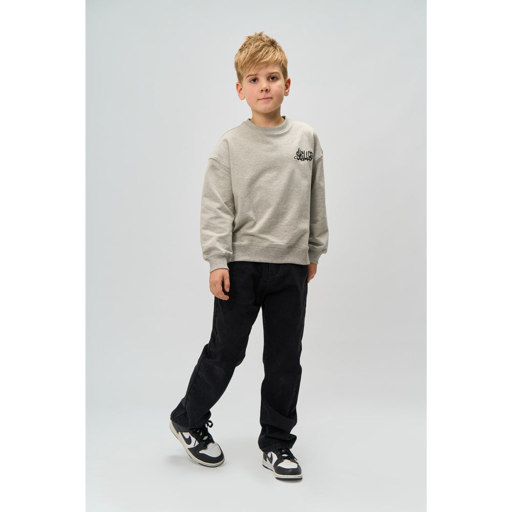 Køb The New Light Grey Melange Ron Melange Oversize Sweatshirt