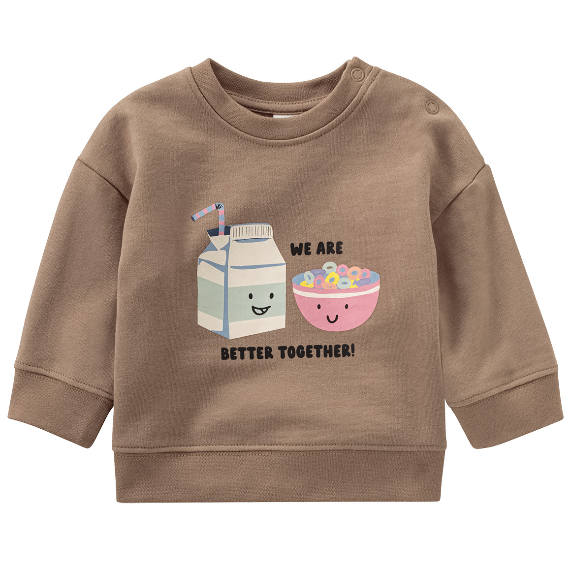 Topomini Newborn Sweatshirt  und Leggings im Set hellbraun / creme