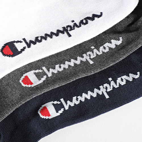 Lot De 3 Paires De Chaussettes U20100 Bleu Marine Blanc Gris Anthracite