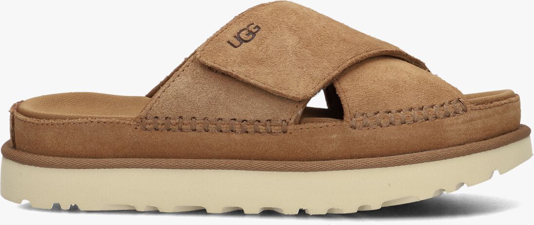 cognac ugg slippers w goldenstar cross slide