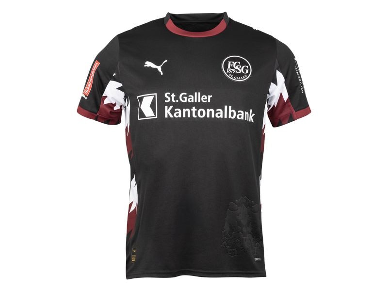 FC St. Gallen Auswärtstrikot Junior 2025/26 152, Schwarz Leichtes und atmungsaktives Oberteil mit Stil