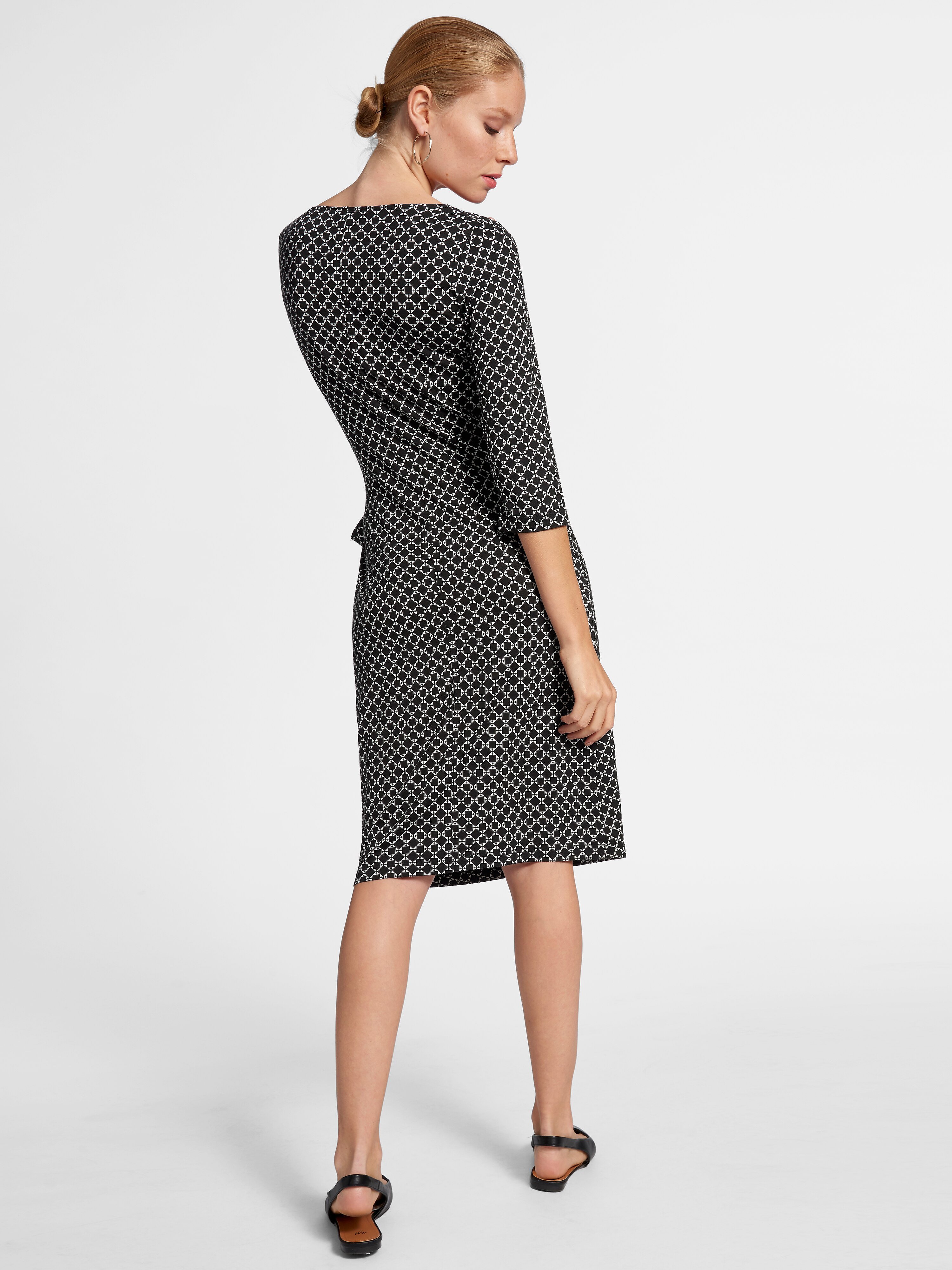 Jersey-Kleid mit 3/4-Arm