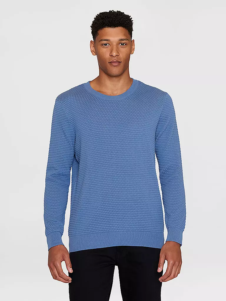 KNOWLEDGE COTTON APPAREL Sweater VAGN blau